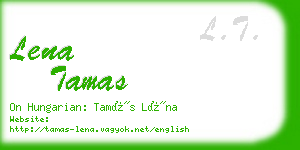 lena tamas business card